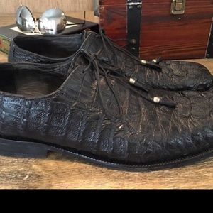 Men's Max Leather Crocodile Oxford